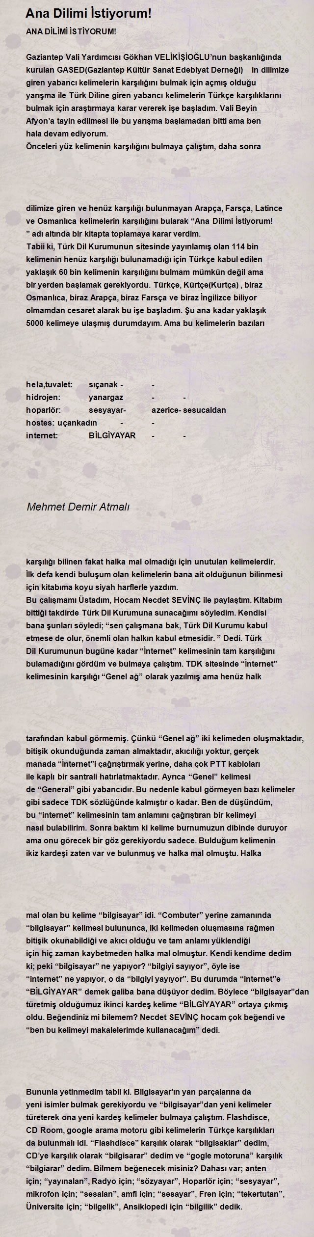 Mehmet Demir Atmalı