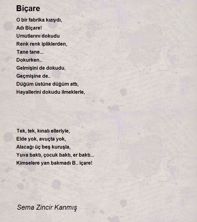 Sema Zincir Kanmış