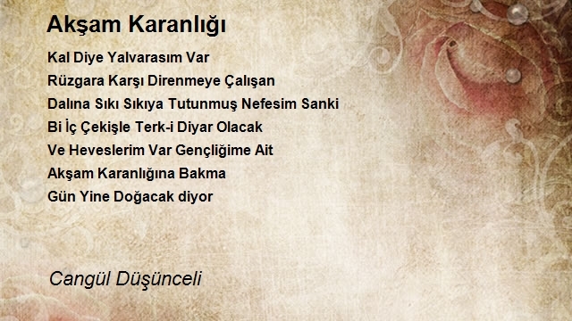 Cangül Düşünceli