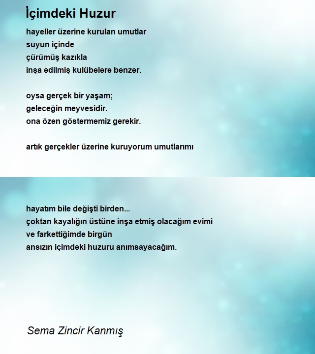 Sema Zincir Kanmış