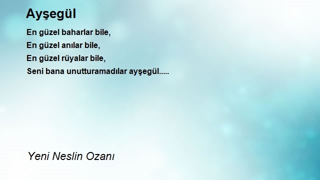 Yeni Neslin Ozanı