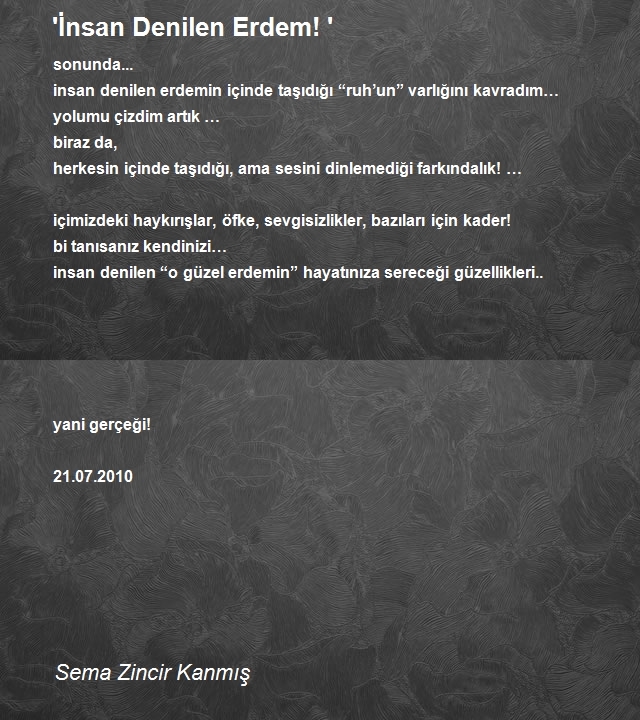 Sema Zincir Kanmış