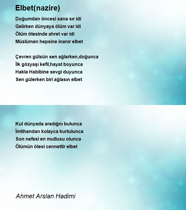 Ahmet Arslan Hadimi