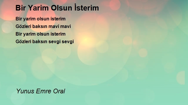 Yunus Emre Oral