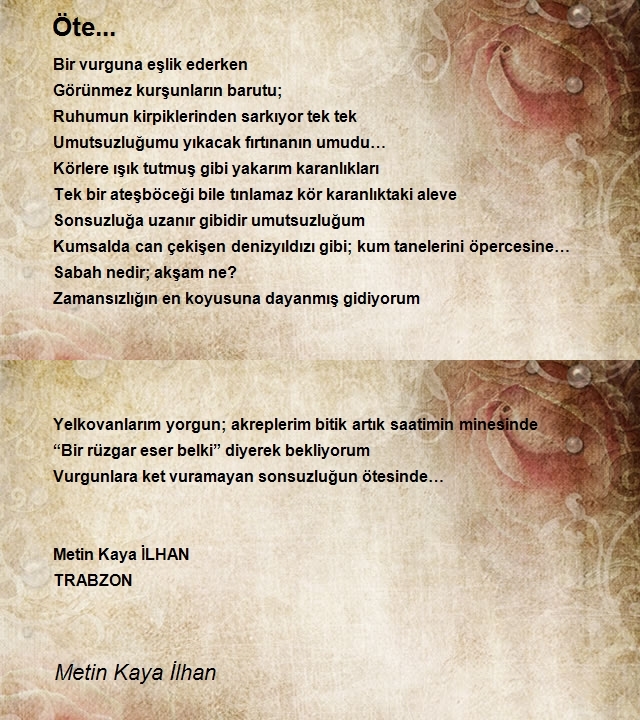 Metin Kaya İlhan