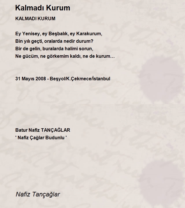 Nafiz Tançağlar