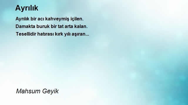 Mahsum Geyik