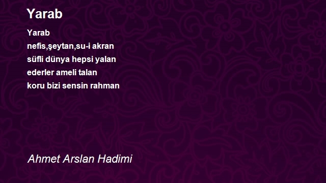 Ahmet Arslan Hadimi