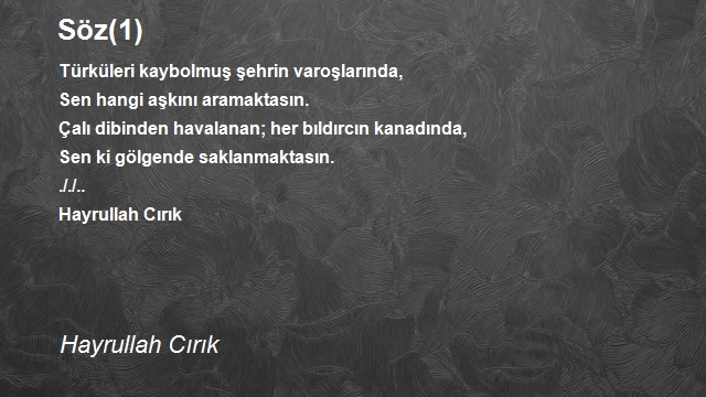 Hayrullah Cırık