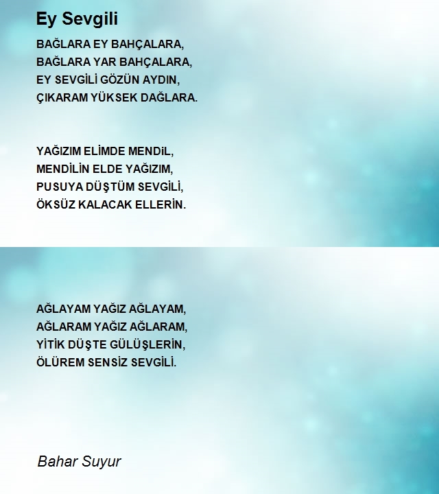 Bahar Suyur