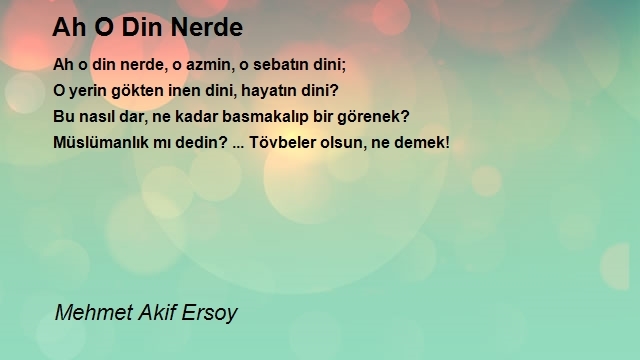 Mehmet Akif Ersoy