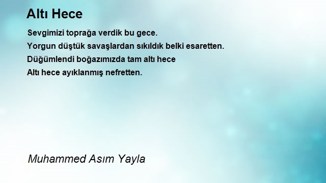 Muhammed Asım Yayla