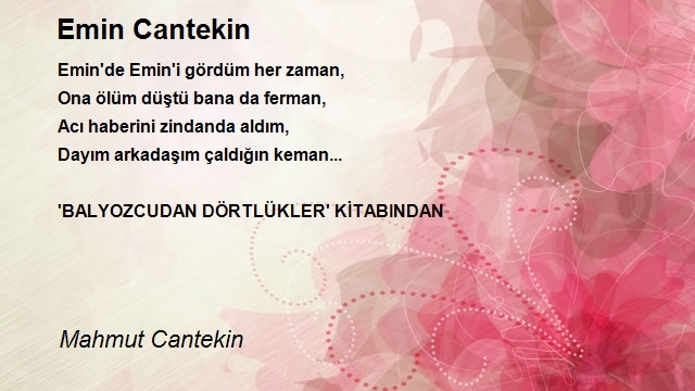 Mahmut Cantekin