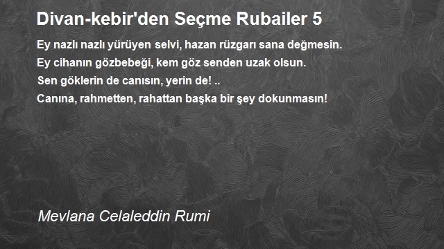 Mevlana Celaleddin Rumi