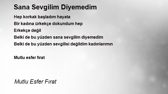 Mutlu Esfer Fırat