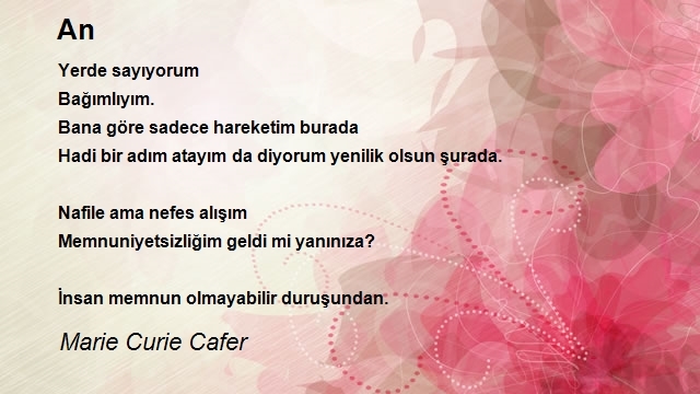 Marie Curie Cafer