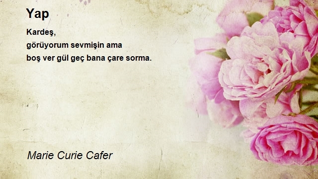 Marie Curie Cafer