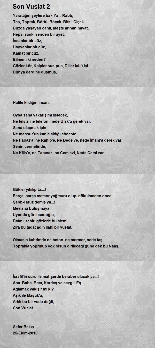 Sefer BAKIŞ 