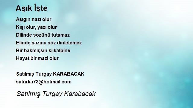 Satılmış Turgay Karabacak