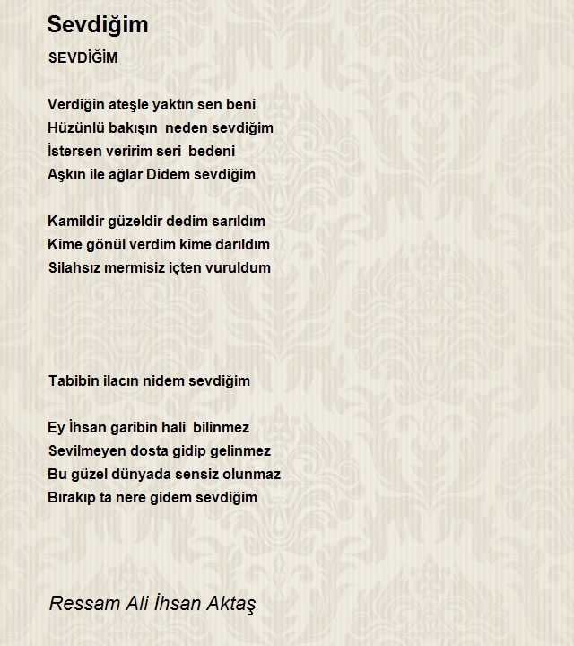 Ressam Ali İhsan Aktaş