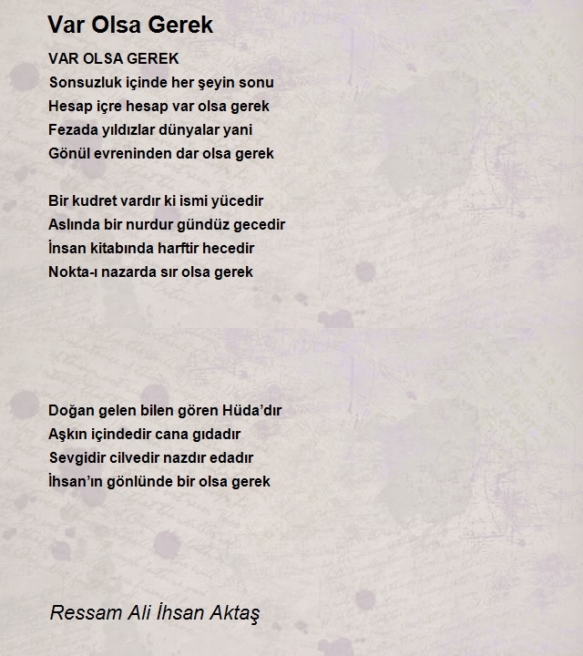 Ressam Ali İhsan Aktaş