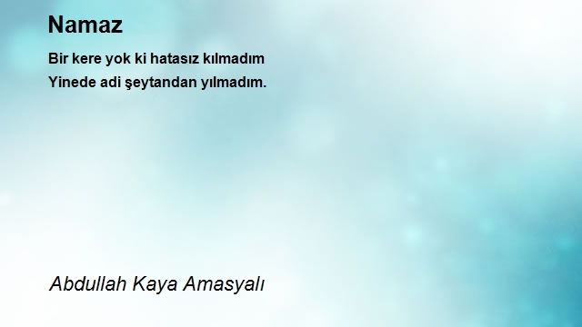 Abdullah Kaya Amasyalı