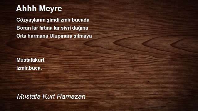 Mustafa Kurt Ramazan