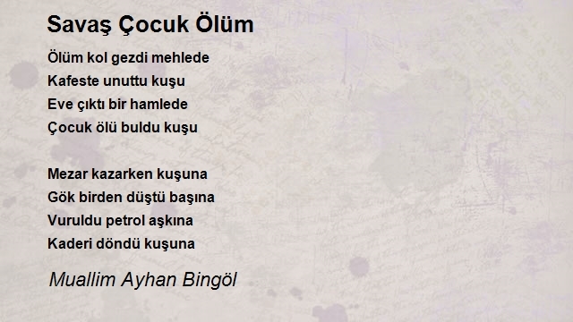 Muallim Ayhan Bingöl