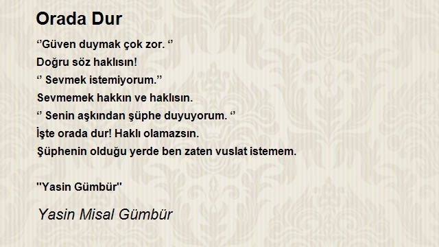 Yasin Misal Gümbür