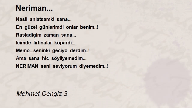 Mehmet Cengiz 3