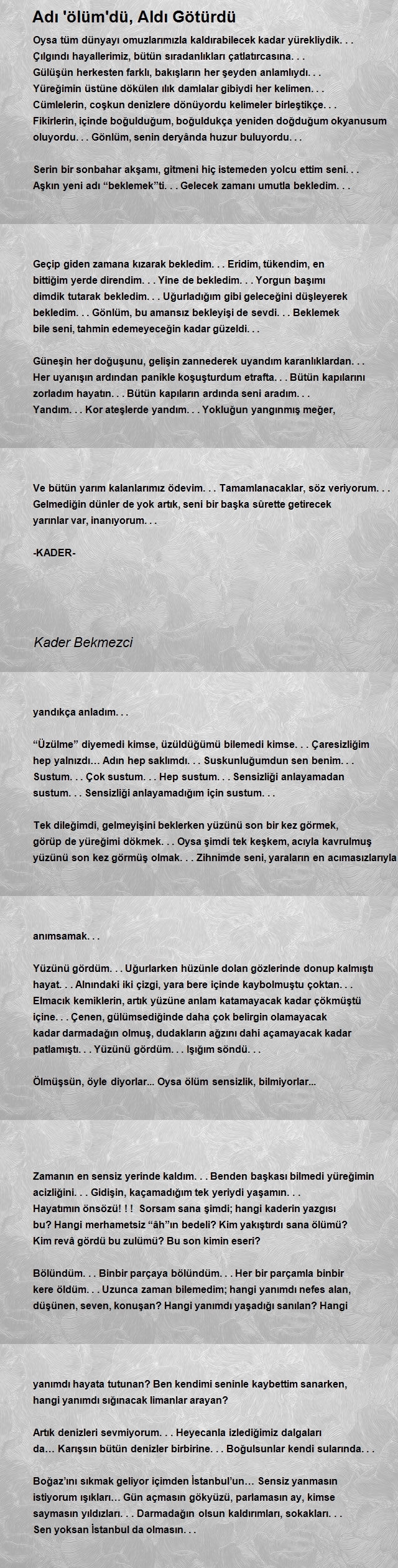 Kader Bekmezci