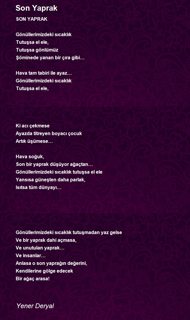 Yener Deryal