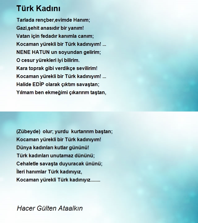 Hacer Gülten Ataalkın