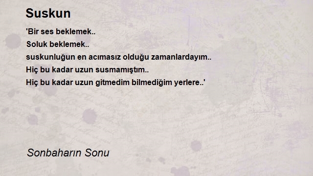 Sonbaharın Sonu