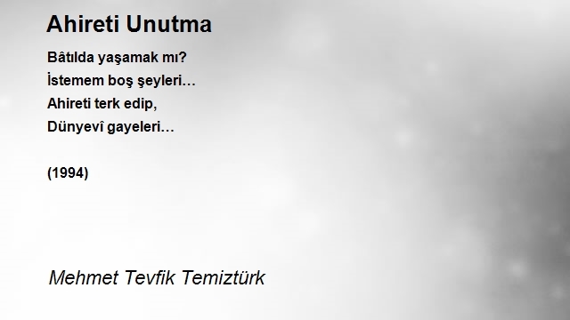 Mehmet Tevfik Temiztürk