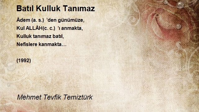 Mehmet Tevfik Temiztürk