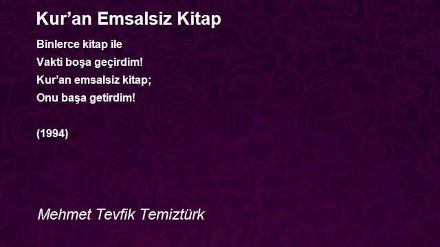 Mehmet Tevfik Temiztürk