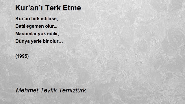 Mehmet Tevfik Temiztürk