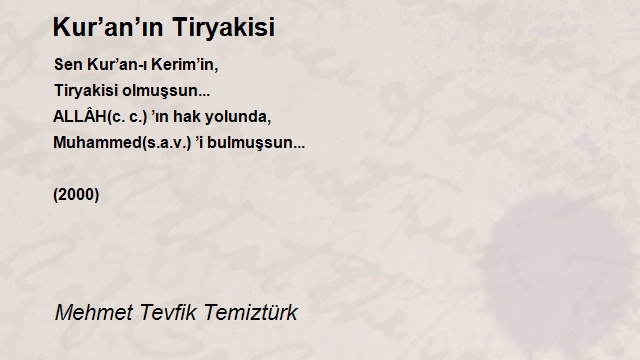 Mehmet Tevfik Temiztürk