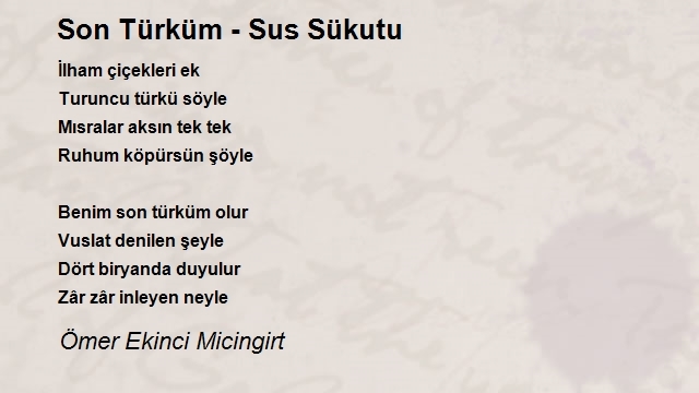 Ömer Ekinci Micingirt