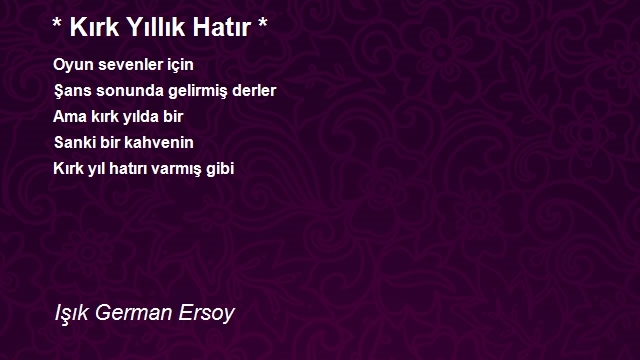 Işık German Ersoy 