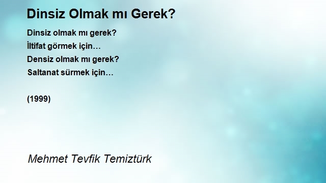 Mehmet Tevfik Temiztürk