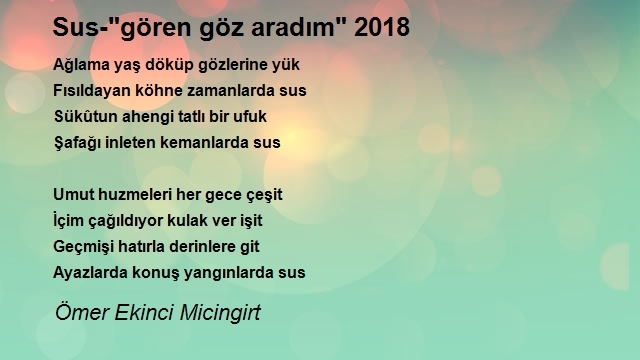 Ömer Ekinci Micingirt