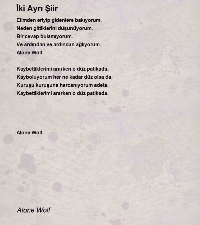 Alone Wolf