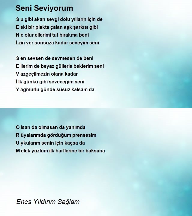 Enes Yıldırım Sağlam