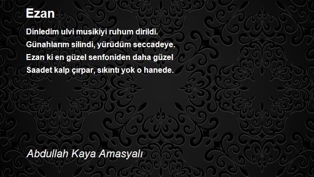 Abdullah Kaya Amasyalı