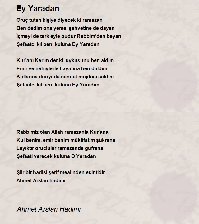 Ahmet Arslan Hadimi