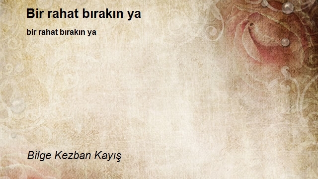 Bilge Kezban Kayış