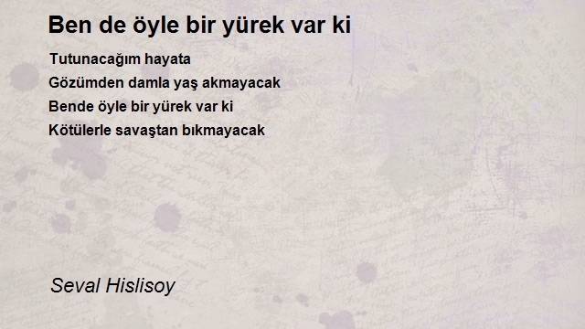 Seval Hislisoy