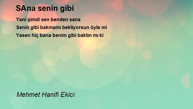 Mehmet Hanifi Ekici